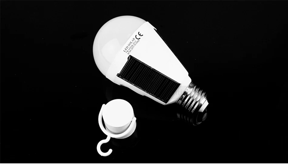 Solar Rechargeable LED Solar light Bulb Outdoor Garden lamp PIR Motion Sensor Night Security Wall light Waterproof IP65 white