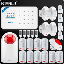 KERUI W18 wifi GSM SMS домашняя охранная сигнализация система движения датчик беспроводной вспышки сирена наружная
