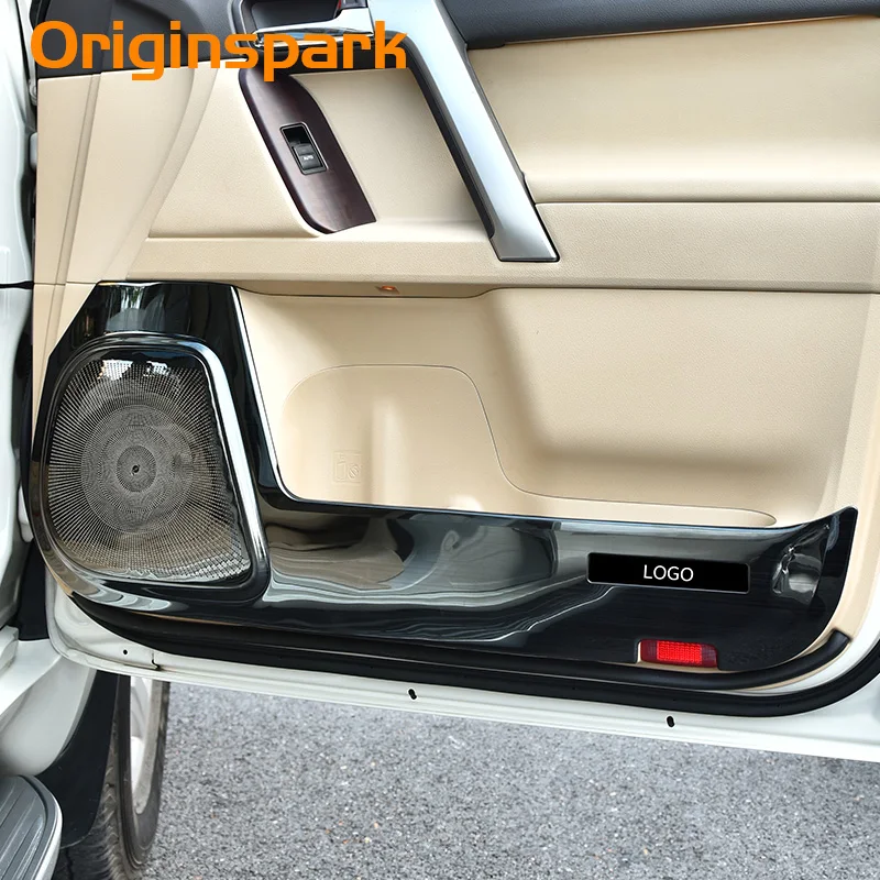 

For Toyota land Cruiser LC200 2010-2018-19 Car-Styling Stainless Steel Protector Side Edge Protected Anti-kick Door Mats Cover