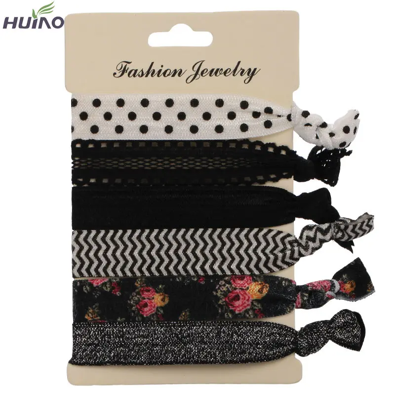 6pcs/pack 2015 Women Fashion Hair Jewelry Elastic Hair Bands Hair Accessories Trendy Hairband For Women