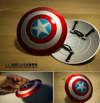

1/6 Captain America Shield Metal Material Can Buckle Hand Latest Improved For 12" Action Figure Doll Toys Soldier Model