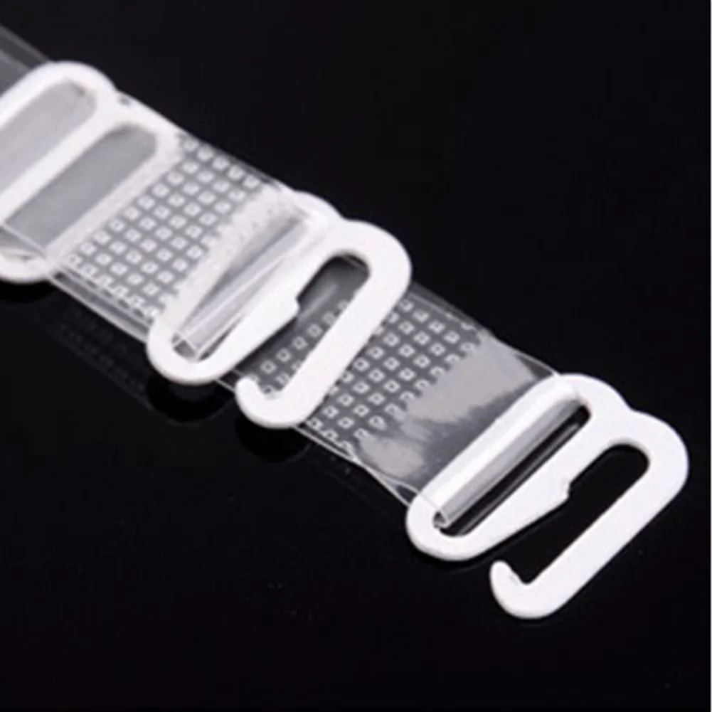 1 Pair Adjustable Underwear Straps Invisible Transparent Frosted Shoulder Straps Bra Intimates