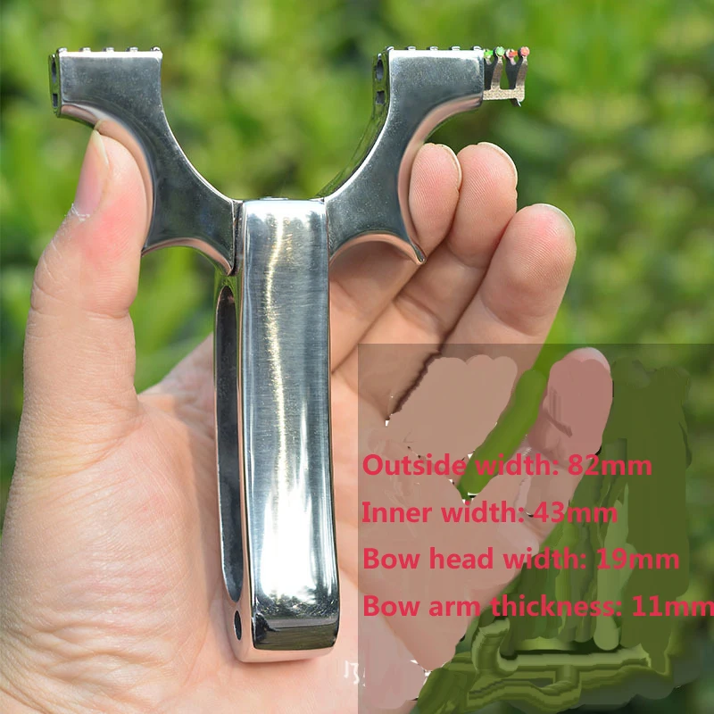 

Genuine Slingshot Hunting Titanium alloy Catapult Flat Rubber Band Outdoor Game Shooting Adult Sling Shot High Quality