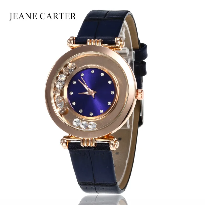 

Relogio Feminino Women Watch Fashion Leather Band Women's Watches Luxury Quicksand Rhinestone Ladies Dress Watch Dropshipping