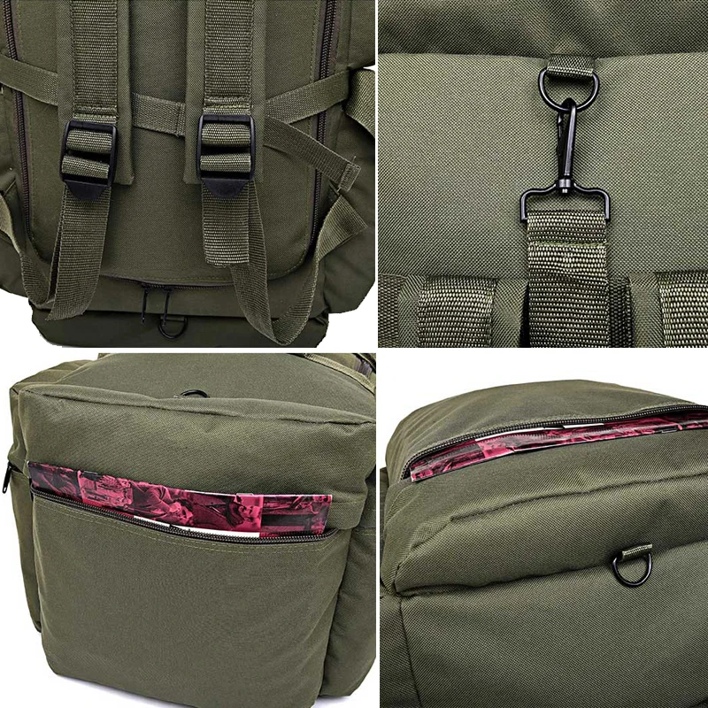  Hot Top Quality 90L Large Capacity Outdoor Military travel bags oxford/canvas backpack camouflage d