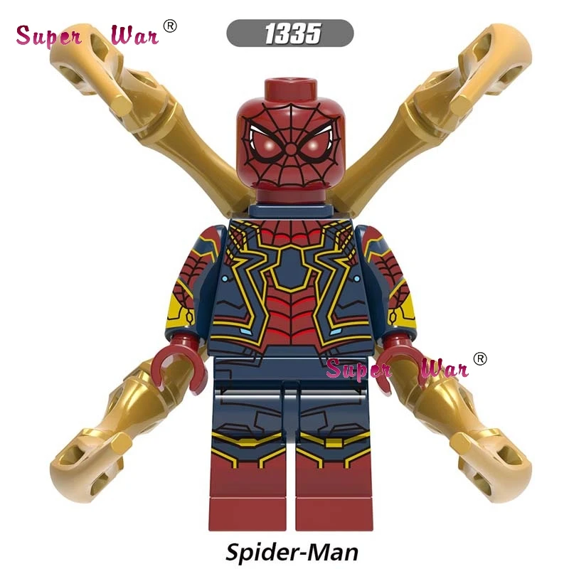 Одиночный Marvel фильм Человек-паук вдали от дома Веном призрак всадник Человек-паук загадочные строительные кубики, детские игрушки - Цвет: XH1335