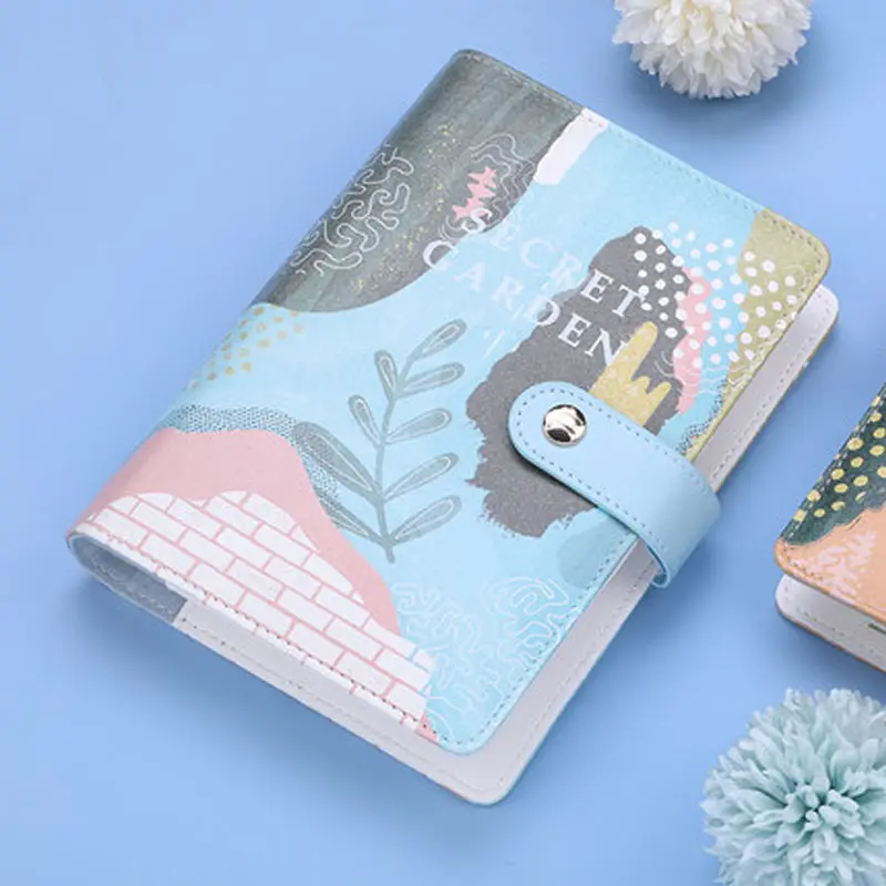 

Yiwi Garden PU Binder A6 Notebook Diary Schedule Book Planner Diary Loose-leaf Binder Cute School Supplies