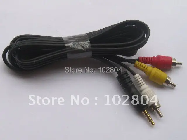 

6 pcs Per Lot 1/8" 3.5mm Mini AV to 3 RCA Male Adapter Audio Video Cable 1.5m