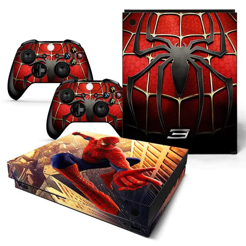 

Video Game spiderman Sticker Skin Vinyl and Cool Design Decal Skin for xbox one x Skin