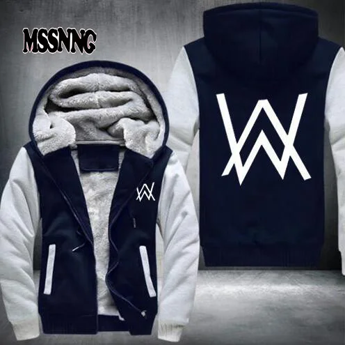 New DJ Alan Walker Stars Loves Hoodie Logo Winter JiaRong Fleece Mens Sweatshirts Free Shipping USA Size fast ship | Мужская одежда