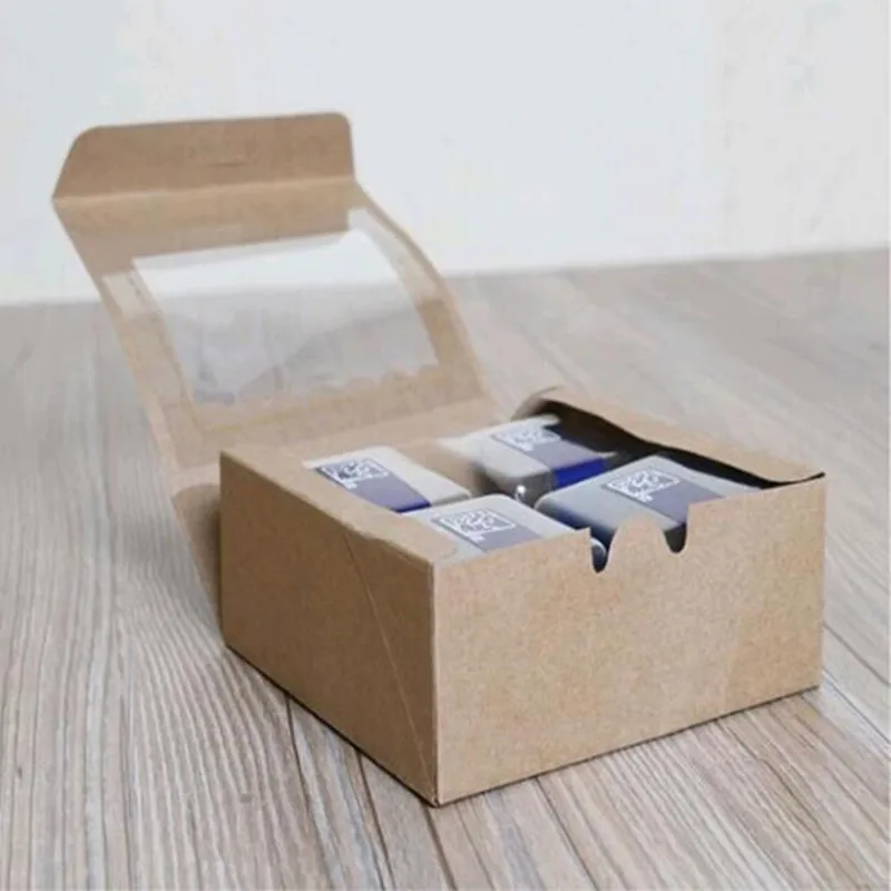 Baking Kraft White Box Packaging Valentine Chocolate Box Mooncake Packing Boxes Party Handmade Favors PP788