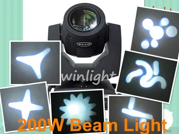 

Free Shipping ( 4 pcs / lot )100% Factory Directly Sale 16CH 5R 200W Beam Moving Head Light Powerful Gobo Stage Light