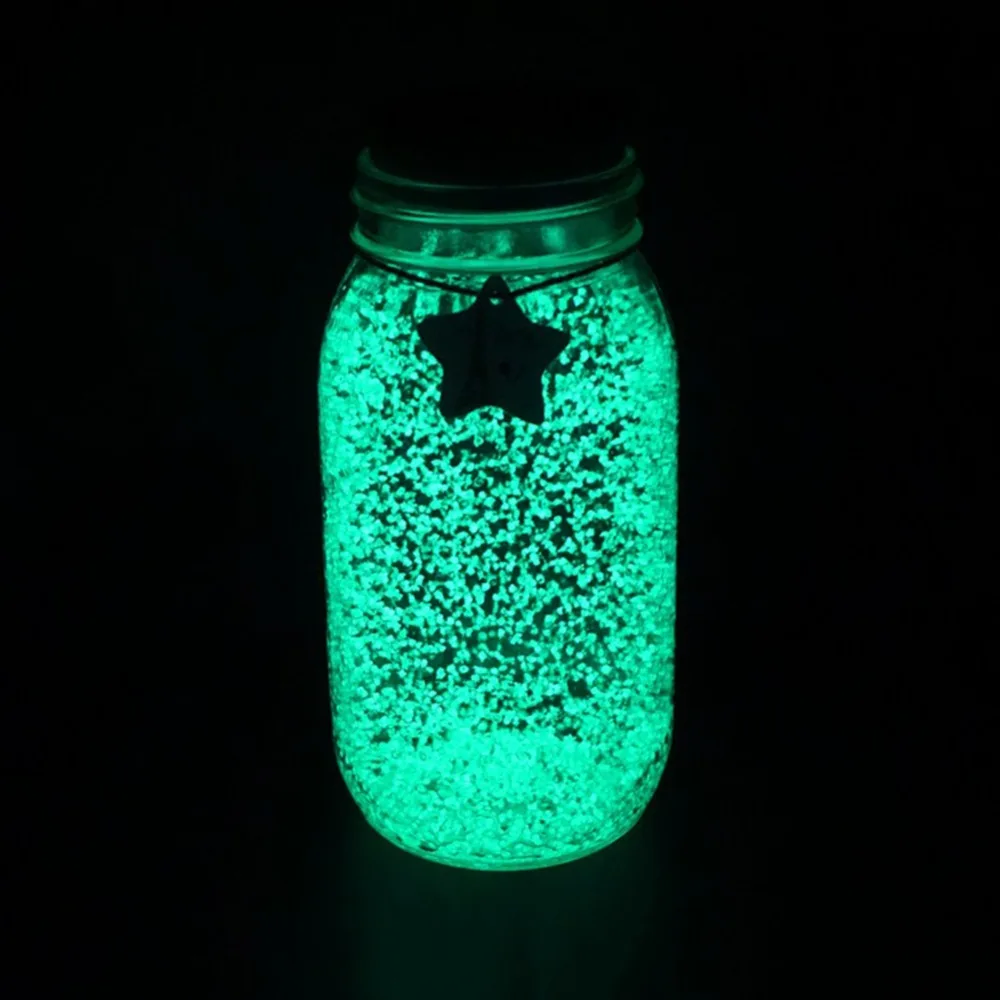 5 флюоресцентные цвета светится в темноте яркие 10 г Светящиеся ночные вечерние украшения DIY Звездные частицы желаний без бутылки подарки