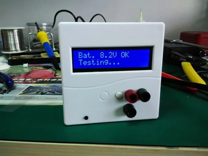 86 Пластик ящик проект корпус чехол для DIY метр тестер LCD1602 с металлической кнопкой