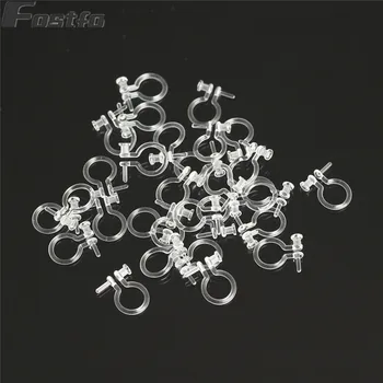 

Fostfo 30pcs/lot Transparent Silicone Earring Hook Blank Ear Clip No Pierced Earring Clips For Women Diy Earrings Jewelry Making