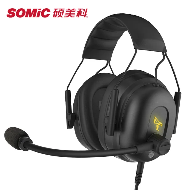 SOMIC Professional Wired Gaming Headphones With Microphone For Computer Laptop PC Sport Headset Gamer Big Earphone Game Earbuds SOMIC Professional Wired Gaming Headphones With Microphone For Computer Laptop PC Sport Headset Gamer Big Earphone Game Earbuds