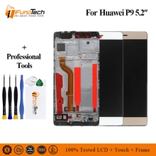 100% Tested New LCD for Huawei P9 LCD Display Touch Screen Digitizer Assembly With Frame Replacement For 5.2 100% Tested New LCD for Huawei P9 LCD Display Touch Screen Digitizer Assembly With Frame Replacement For 5.2