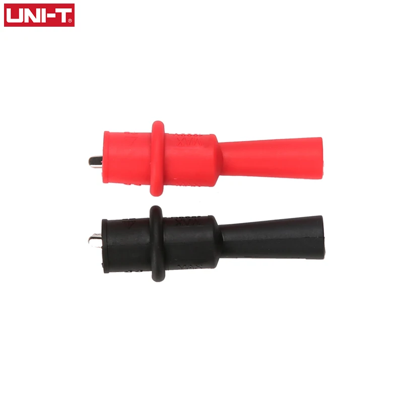 

1 Pair UNI-T Alligator Clip Crocodile Electrical Clamp Multimeter Tester Probe Through Hole M4 Threaded Bore with Protector
