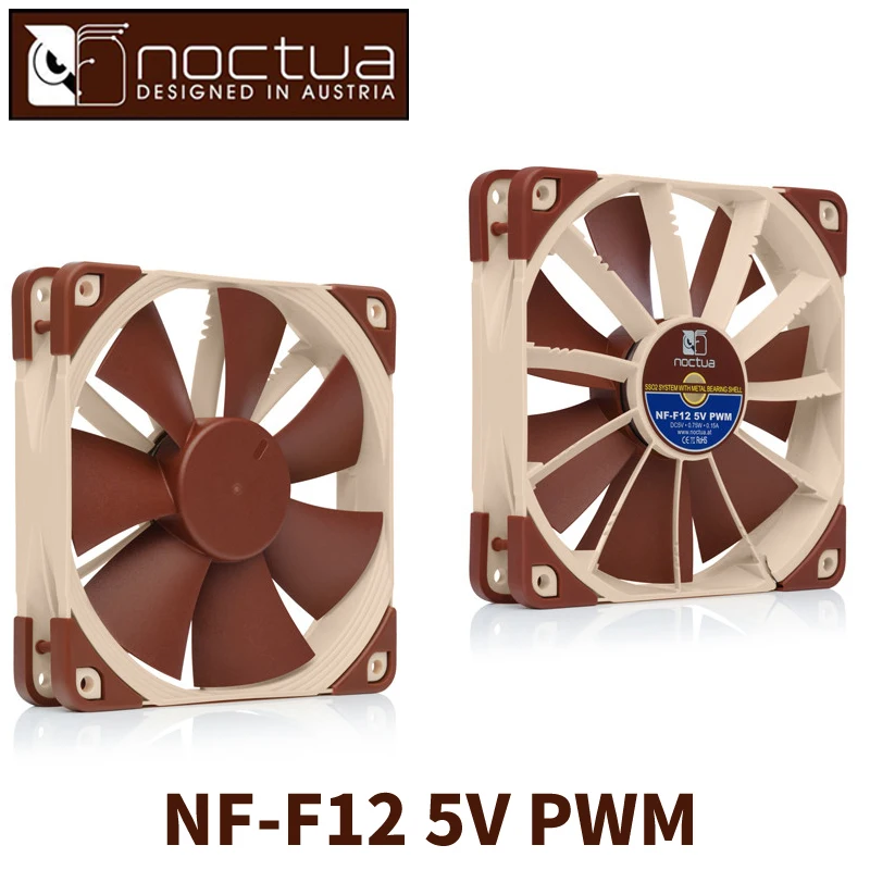 

Noctua NF-NF-F12 5V PWM PWM 120mm CPU or radiator cooling fans Computer Case CPU heat sink Cooler low noise Fan