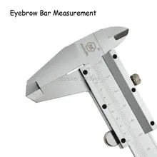 0-150 мм/0,02 мм Металлические Штангенциркули для бровей измеритель расстояния Перманентный макияж для бровей линейки бровей Бар измерения