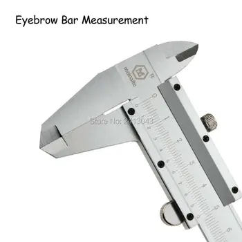 

0-150mm/0.02 mm Metal Calipers For Eyebrow Length Measure Permanent Eyebrow Tattoo Rulers Eyebrow Bar Measurement