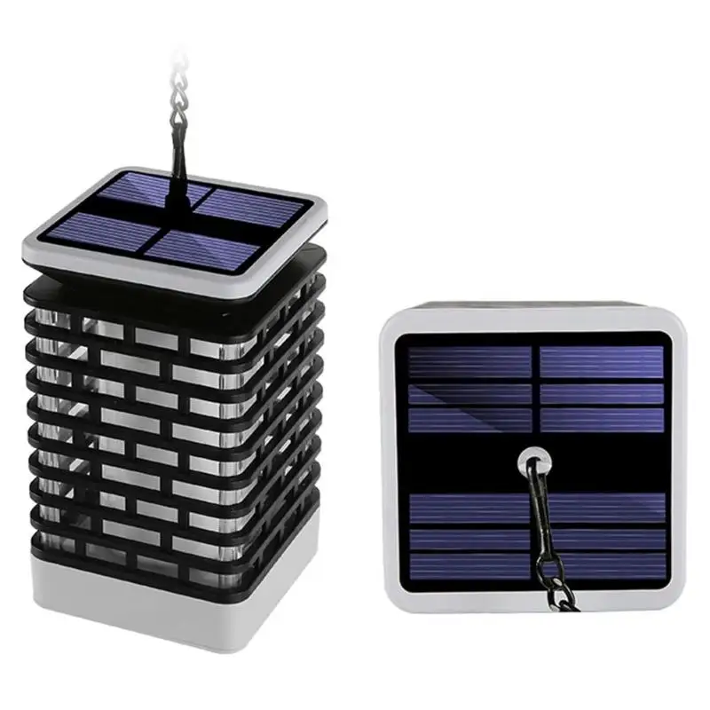 

99 LED Solar Lantern Waterproof Flicking Flame Light Yard Torch Candle Lamp for Courtyard Outdoor Hanging Lantern
