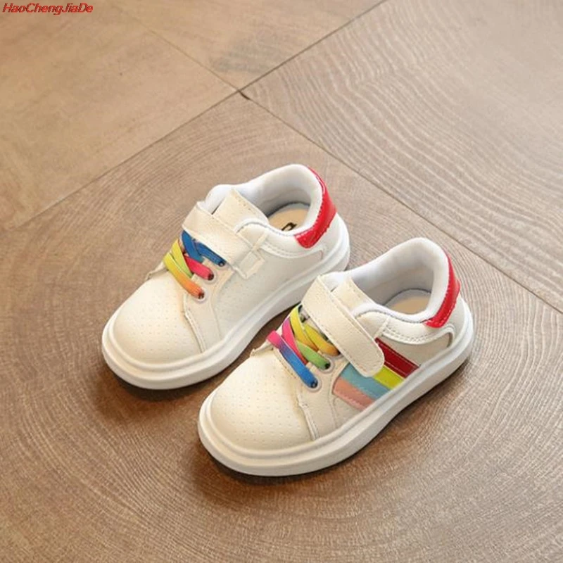 

Spring Children Shoes Casual Star Girls Sport Shoes Anti Slip Soft Bottom Kids Sneaker Girl Flat Sneakers White Shoes Size 21-30