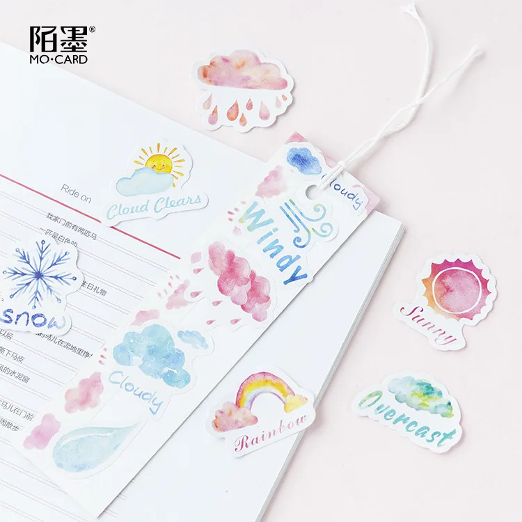 Good Or Bad Weather Stickers Set Decorative Stationery Stickers Scrapbooking DIY Diary Album Stick Lable - Image 3