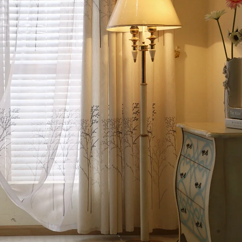 

Pastoral Tree Printed Children Room Curtains for Bedroom Living Room Roman Blinds Kitchen Door Curtains Window Decorative Drapes