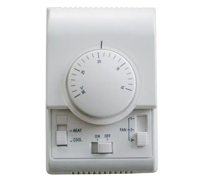 AC220V room thermostat, fan coil thermostat working with 3