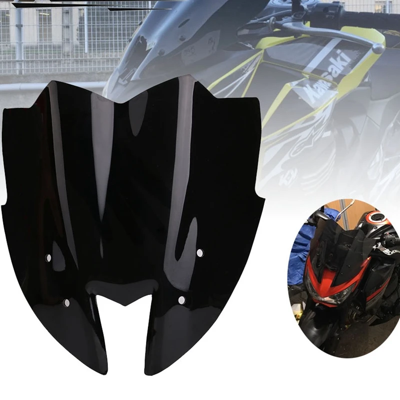 Motorcycle Front Windshield Front Shroud Windscreen Viser Visor For Kawasaki Kawasaki Z800/Zr800 13-15 Years
