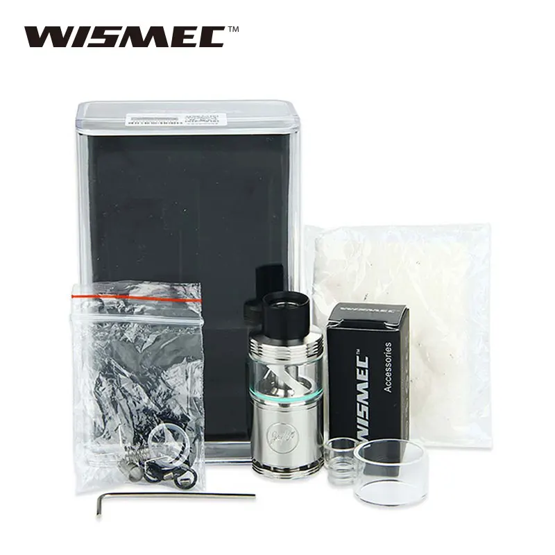 Атомайзер WISMEC Cylin RTA емкость 3 5 мл теорема 2 7 диаметр 22 мм нижний поток воздуха vs
