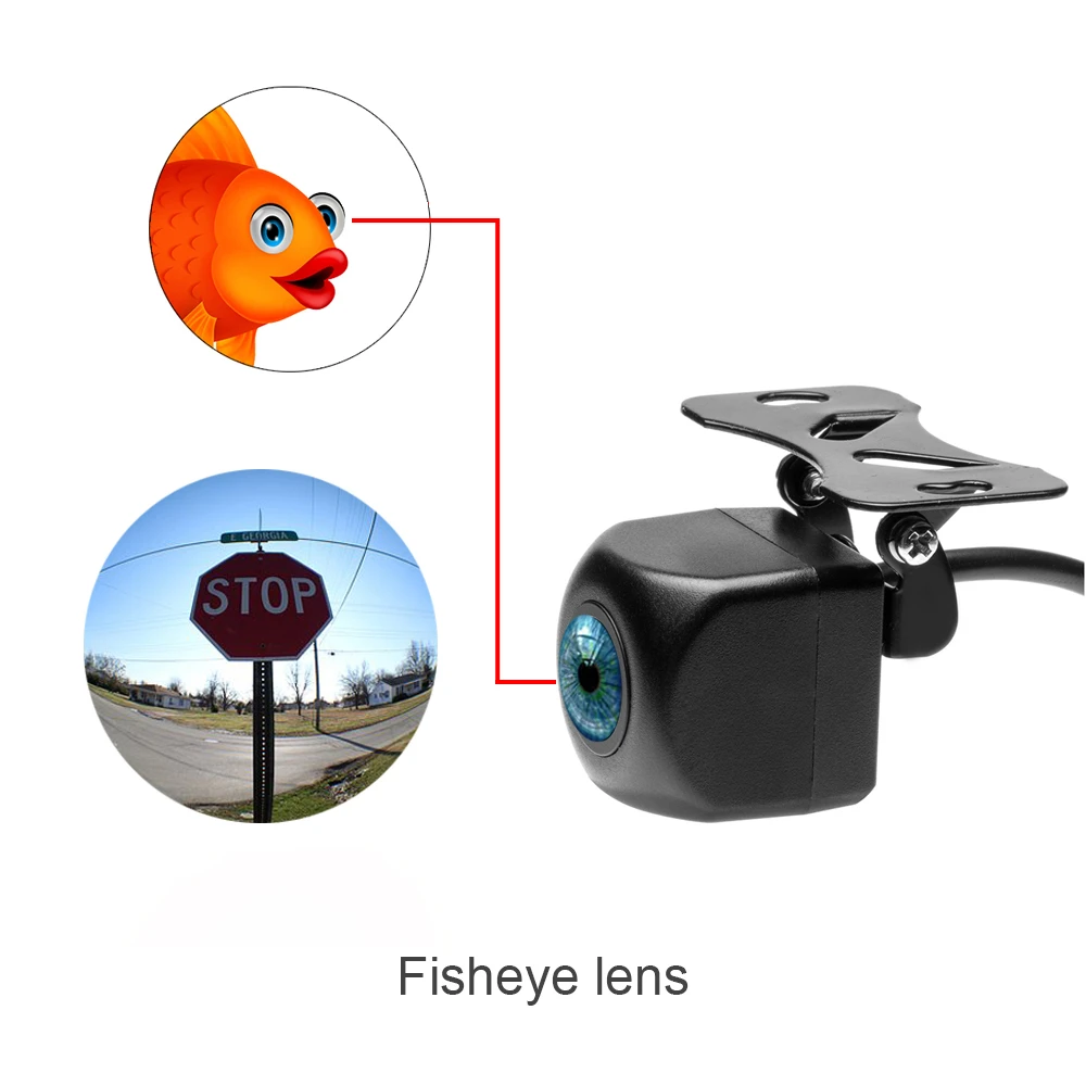 Waterproof HD 170 Degree SonyMCCD Fisheye Lens Starlight Night Vision Car Reverse Backup Rear View Camera CCTV Parking Camera (4)