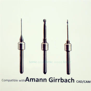 

3pcs/Pack Original DLC Diamond-like Coat Carbide Milling Burs for Amann Girrbach CADCAM System DLC 0.6mm, 1.0mm, 2.5mm