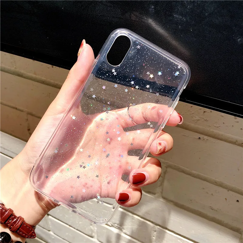 Мягкий чехол с блестками и звездами для huawei p20 Lite p30 mate20 pro Nova 2 Plus P8 lite 2017 P9 P10 P20 Pro Honor
