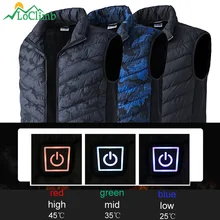 LoClimb мужской Эластичный USB жилет с подогревом для мужчин и женщин куртка с подогревом для мужчин s теплый самонагревающийся жилет для катания на лыжах обогреватель жилет AM360