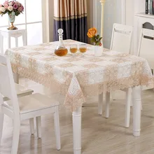 European lace table cloth coffee table cloth set Christmas tablecloth embroidery hollow jacquard series