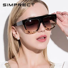 SIMPRECT Квадратные Солнцезащитные очки для женщин в стиле оверсайз солнцезащитные очки oculos De sol Для женщин Ретро Брендовая Дизайнерская обувь UV400 градиентные солнцезащитные очки Винтаж Lunette De Soleil Femme