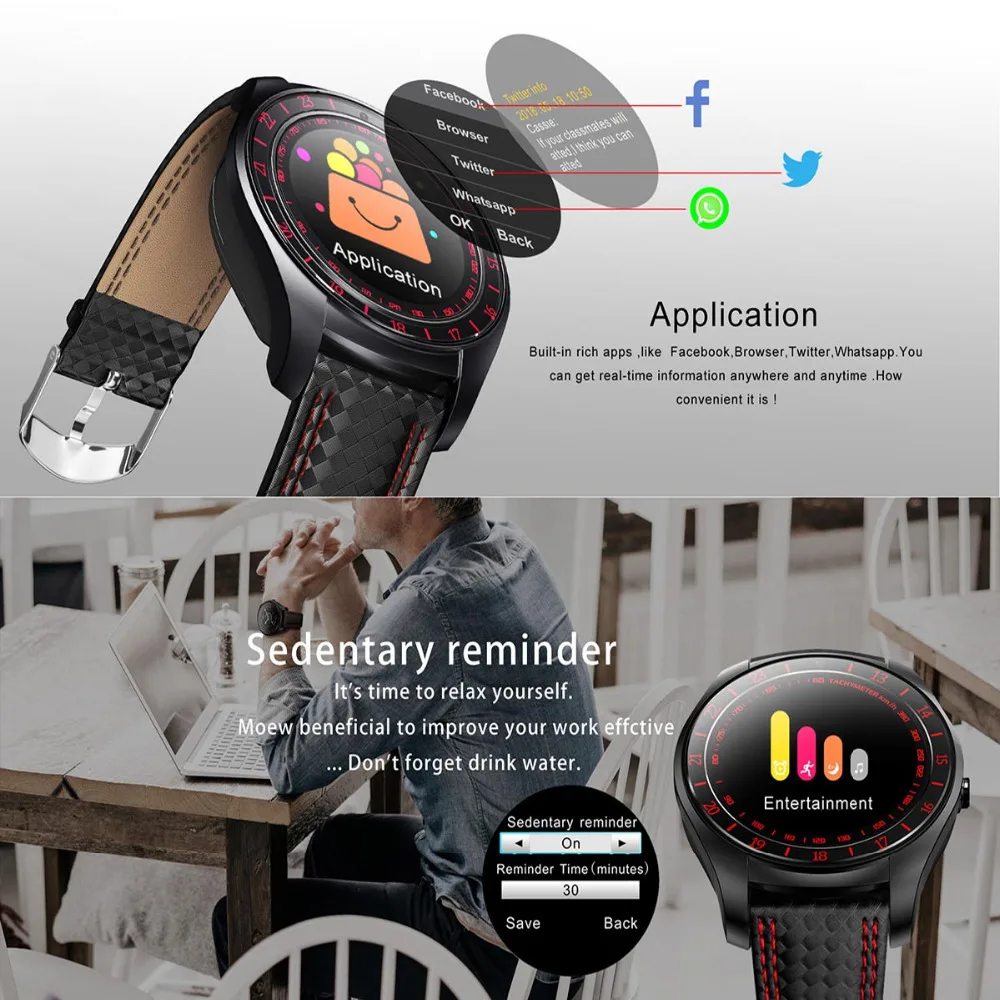 A1 Bluetooth Smart Watch Phone Sport Smartwatch Pedometer Heart Rate Monitor SIM Card Wristwatch for Huawei Mate S 9 8e 7 8 Plus