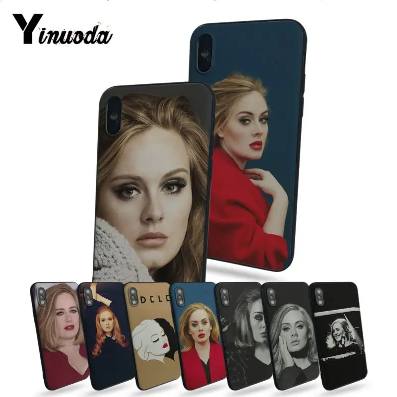 

Yinuoda Adele Adkins United Kingdom sloth phone cases For iphone X 8 8plus Black Case cover And 7 7plus 6 6s