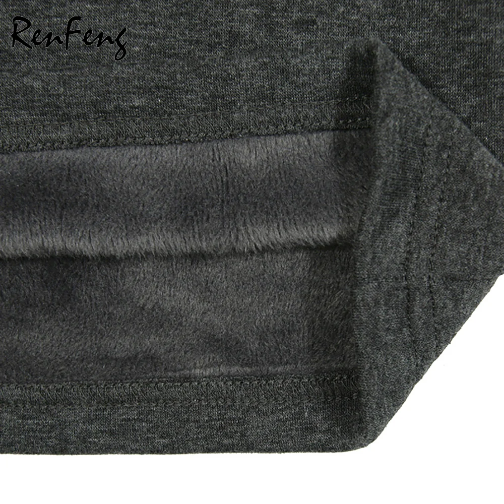 Men Casual Cotton T shirt 2018 Fashion Slim Fit Thermal Underwear Long Sleeve Solid T-Shirts Mens Winter Fleece T-shirt Male Tee (1)