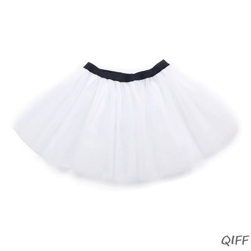 Женская взрослая трехслойная юбка-пачка яркого цвета, танцевальный костюм для балета с широким поясом, плиссированная сетчатая юбка принцессы - Цвет: 1