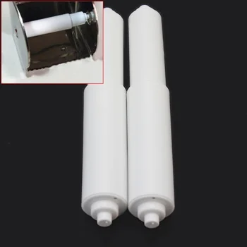 

2pcs Adjustable White Plastic Replacement Toilet Paper Roll Holder Roller Stretch Spindle Home Room Barthroom DIY Craft Supplies