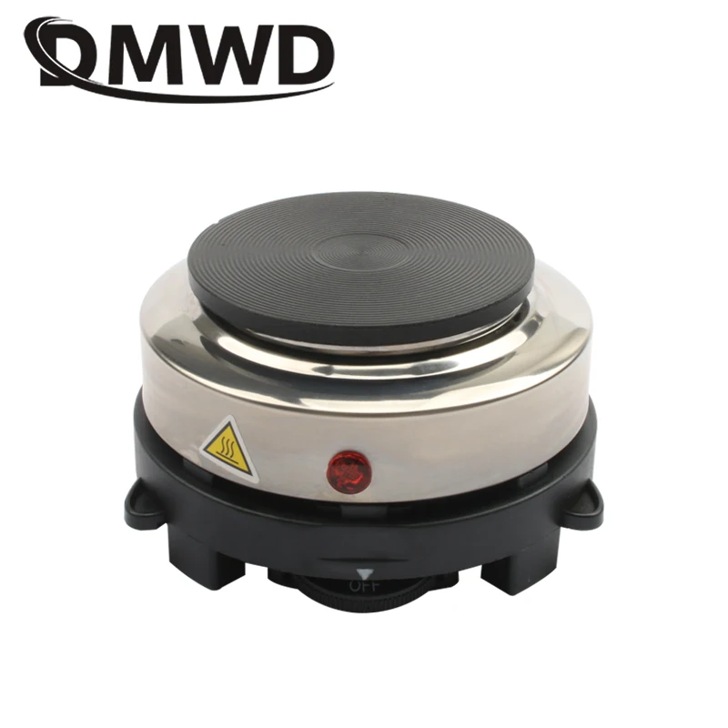 DMWD Electric Mini Coffee Heater Milk Tea Mocha Heating Stove Hot Plate Multifunctional Cooking Pot Oven Small Furnace Cooker EU