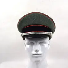 Для Мужчин's WW2 немецкий элитный офицер шляпа шерсть козырек дробилка красный труб в размерах