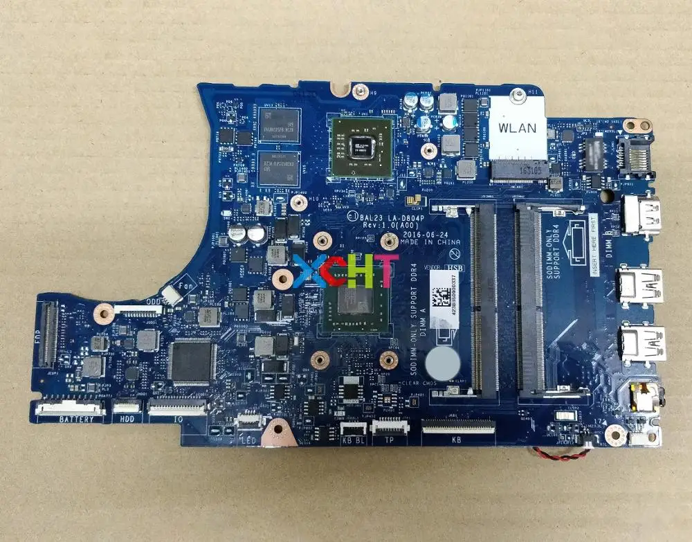 

for Dell 15 5565 D8YN1 0D8YN1 CN-0D8YN1 BAL23 LA-D804P E2-9000 216-0890010 Laptop Motherboard Mainboard Tested