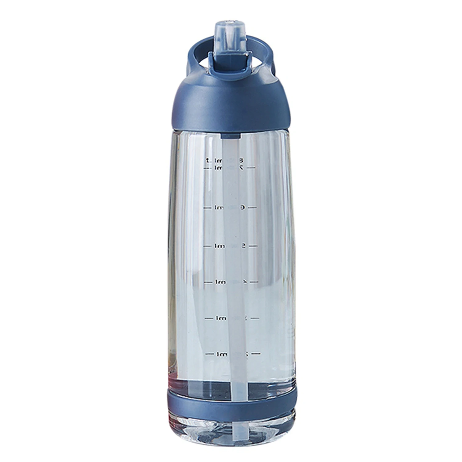 

Fashion Portable Straw Cup Large Capacity Cup Outdoor Sports Water Bottle 1000Ml Blue Plastic