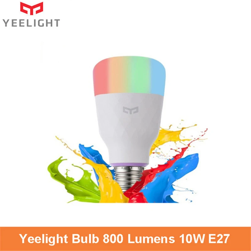 

Original Yeelight E27 Smart LED Bulb Colorful 800 Lumens 10W E27 Lemon Smart home Lamp For xiaomi Mi Home App