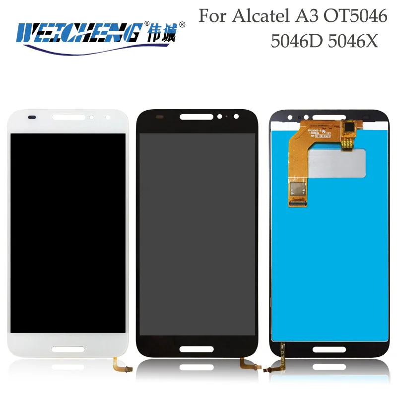 LCD Display and Touch Screen Assembly For Alcatel A3 A 3 5046 5046D 5046Y lcd sensor | Мобильные телефоны и аксессуары