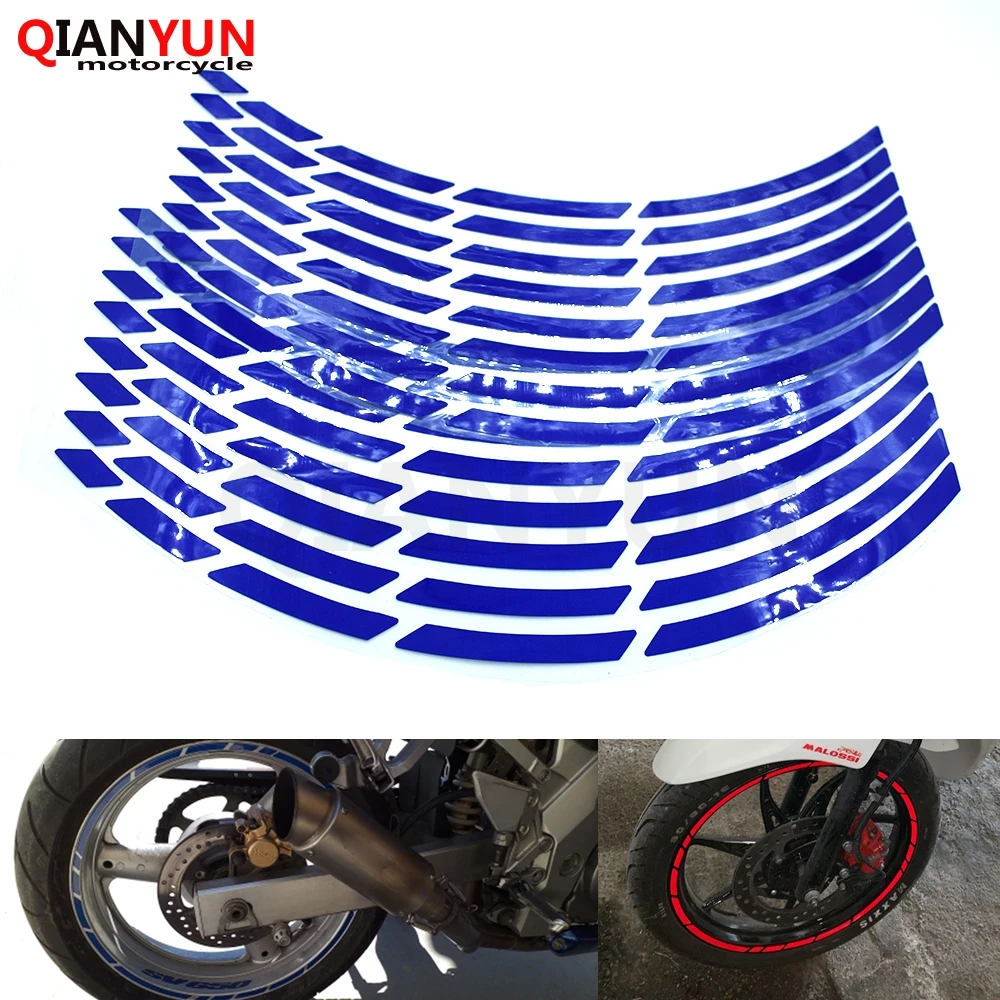 

New 17"18"19" motorcycle car tire tire sticker reflective rim tape For SUZUKI HAYABUSA/GSXR1300 GSX650F GSF650 BANDIT GSX1250 F